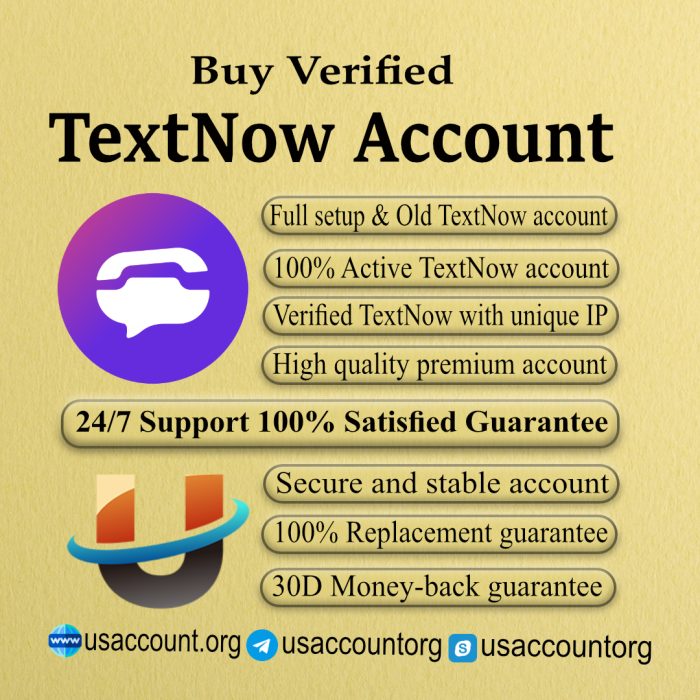 Buy TextNow Accounts